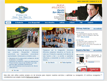 Tablet Screenshot of fundacionobrasanmartin.org